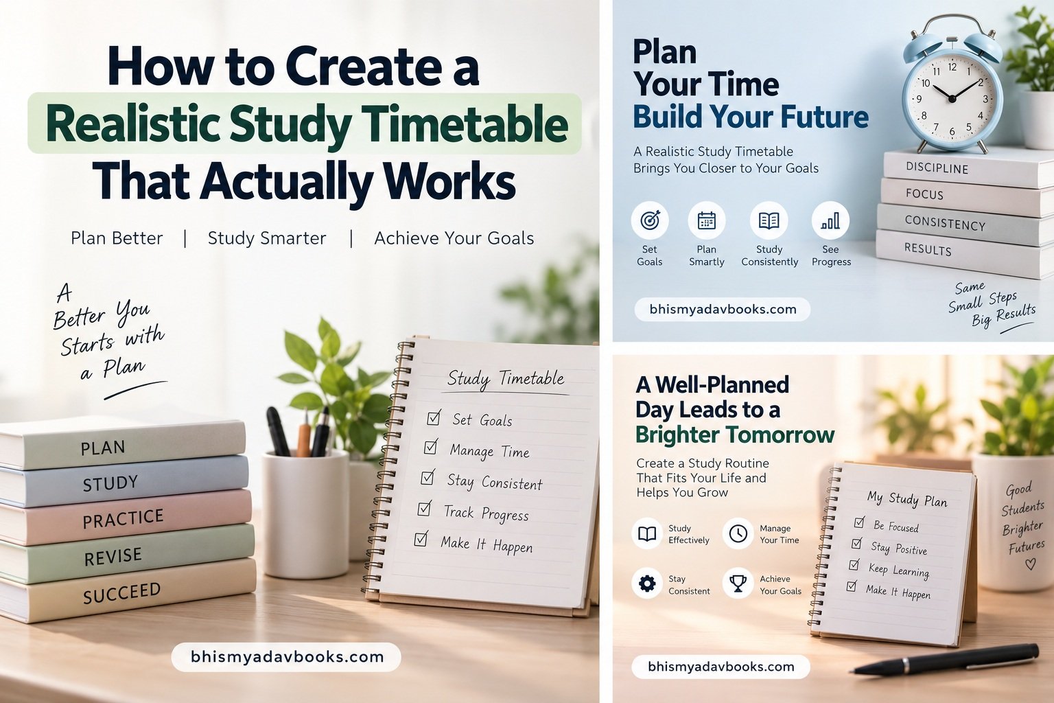realistic study timetable